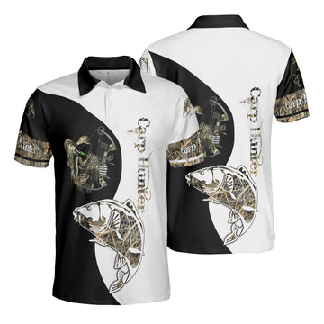 Carp Hunter Bowfishing Criss Cross Tank Top For Fishing Men's Polo Shirt S-5XL