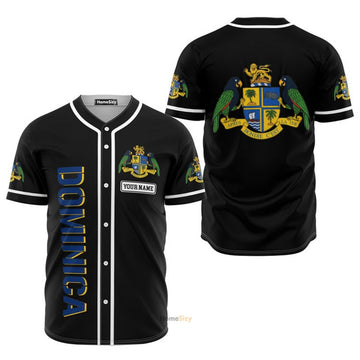 Custom Name Dominica Personalized Baseball Jersey S-5XL