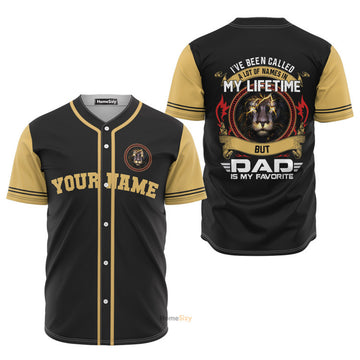 Personalized Name Dad Is My Favorite Baseball Jersey S-5XL