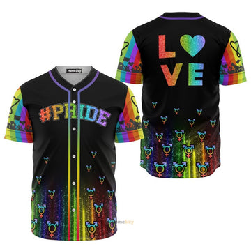 LGBT Pride Don't Be Afraid To Show Love Baseball Jersey S-5XL