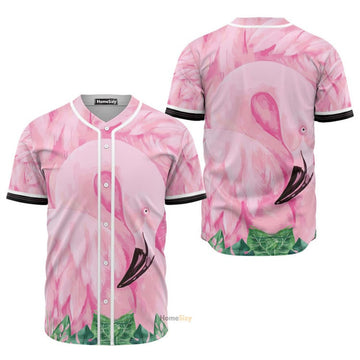Flamingo Facade Baseball Jersey S-5XL