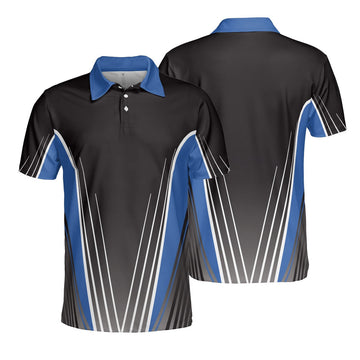 Steve Longtin Short Sleeve Navy Black Men's Polo Shirt Perfect Gift for Golfers