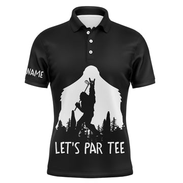 Personalized Golf Custom Name Bigfoot Let's Par Tee Apparel Men's Polo Shirt