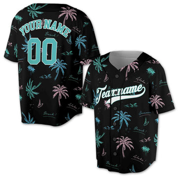 Personalized Aloha Beach It's Summertime Baseball Jersey S-5XL