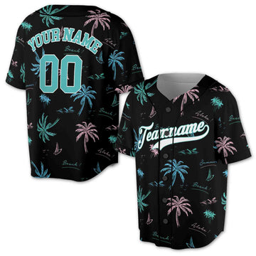 Personalized Aloha Beach It's Summertime Baseball Jerseys-5XL