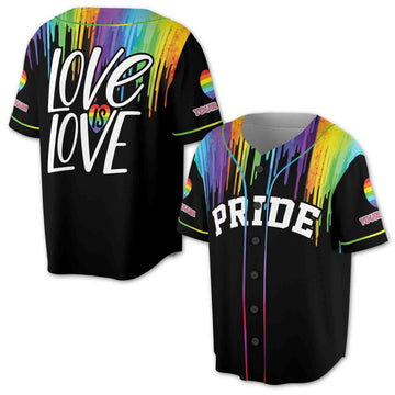 Custom Love Is Love Proud Pride Baseball Jersey S-5XL