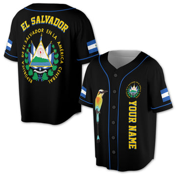 Custom Name República De El Salvador Baseball Jersey S-5XL