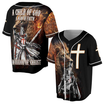 Believe In Christ Knight Templar Baseball Jersey S-5XL