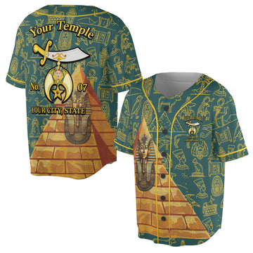 Personalized Masonic Noble Shriner Baseball Jersey S-5XL