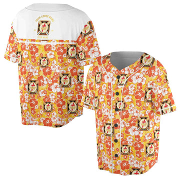 Knights Temple Commandery Floral Baseball Jersey S-5XL