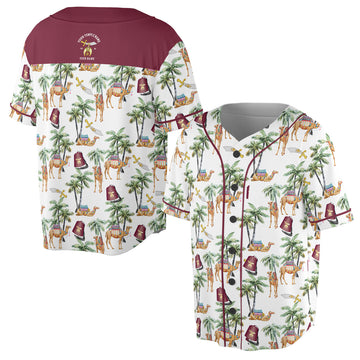 Personalized Noble Shriner Palm Tree Camel Arabic Baseball Jersey S-5XL