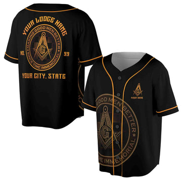 Personalized Making Good Men Better Masonic Lodge Jersey Baseball Jersey S-5XL
