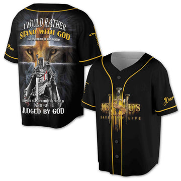Baseball Tee Jesus Baseball Jersey Shirt Size S-5XL