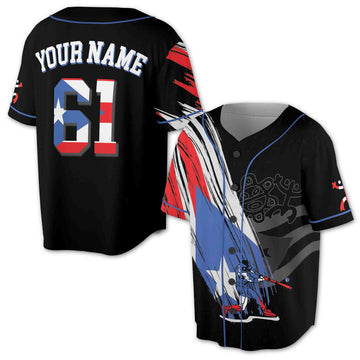 Personalized Puerto Rico Frog 3D Baseball Jersey k1 S-5XL