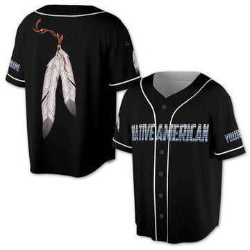 Leather Prayer Native American Symbol Indigenous 3D Baseball Jersey Size S-5XL