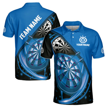 Custom Name Team Name Darts Graphic Arts Darts Team Men's Polo Shirt S-5XL