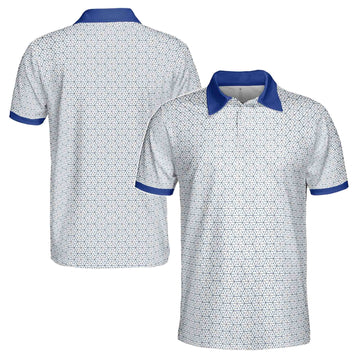 Summer Geometric Tribal Pattern Golf Men's Polo Shirt S-5XL