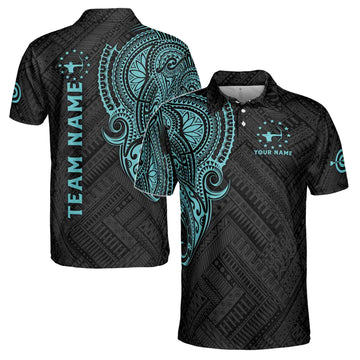 Custom Name Team Name Archery Tribal Pattern Men's Polo Shirt S-5XL
