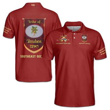Custom Name Royal Arch Past High Priest York Rite Masons Men's Polo Shirt S-5XL