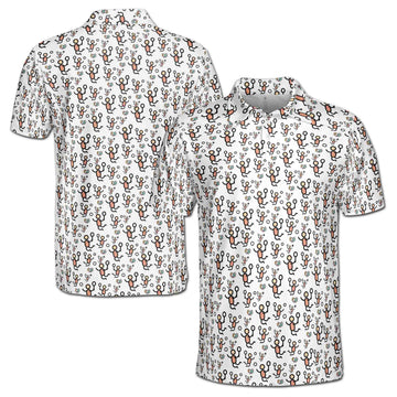 Funny Ping Pong Player Animation Men's Polo Shirt S-5XL