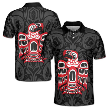 Art Spirit Raven Haida Men's Polo Shirt S-5XL