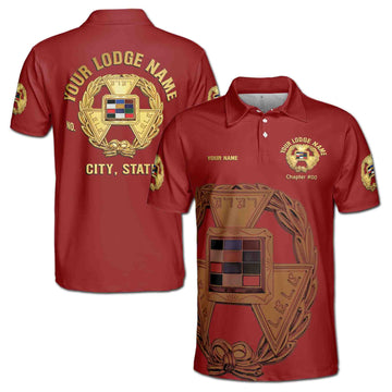 Custom Royal Arch Past Grand High Priest York Rite Men's Polo Shirt S-5XL