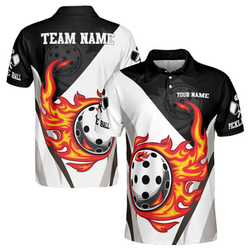 Personalized Let's Play Pickleball Men's Polo Shirt S-5XL