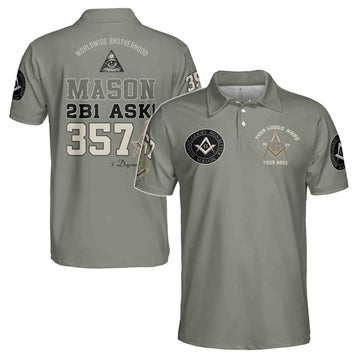 Customized Name Mason Making Good Man Better 357 Men's Polo Shirt S-5XL