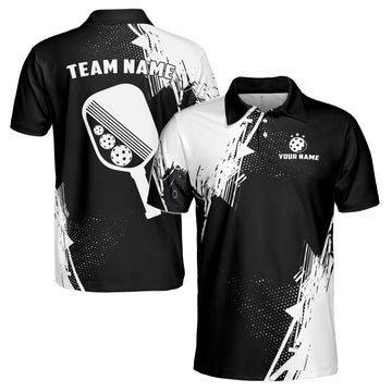 Customized Pickleball Team Name Men's Polo Shirt S-5XL
