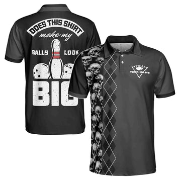 Custom Funny Bowling Saying Bowling Team Men's Polo Shirt S-5XL