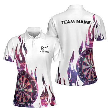 Customized Darts On Fire Spankle Pattern Women's Polo Shirt S-5XL