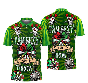 All Over Print I'm Sexy And I Throw It Dart Game For Men's Polo Shirt S-5XL