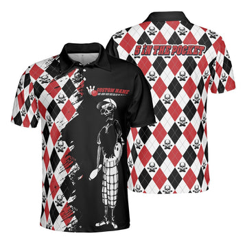 5 In The Pocket Custom Personalized Best Gift Bowling Lovers Men's Polo Shirt