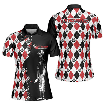 Custom Personalized Bowling Pocket Shirt for Lovers Women's Polo Shirts S-5XL