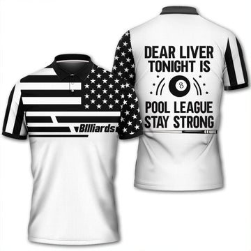 Tonight Is Pool League Pool Team Billiard Gift For Lovers Men's Polo Shirt S-5XL