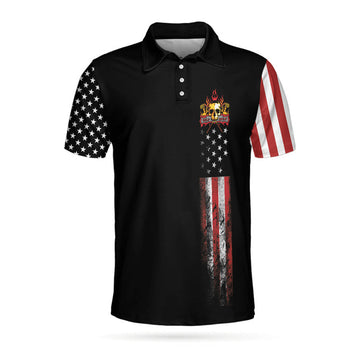 8-Ball Skull Golf Shirt Dark Theme Men's Polo Shirt S-5XL
