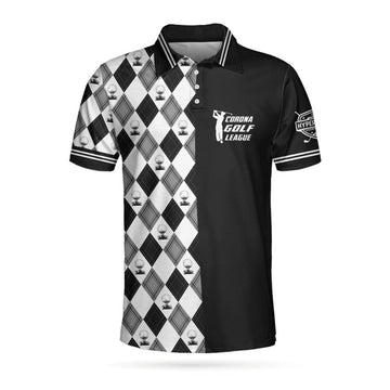 Custom C-Golf League Argyle Polo Best Golf Shirt for Men Men's Polo Shirt S-5XL