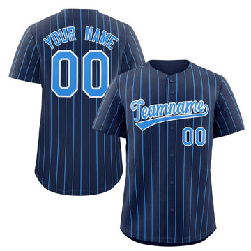 Custom Pinstripe Baseball Jersey Button Down Shirt Unisex Baseball Jersey S-5XL