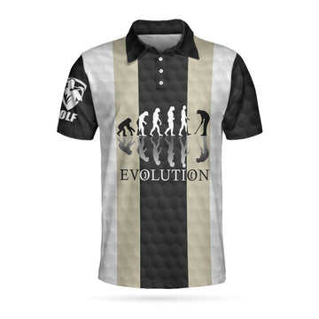 Elegant Golfer Evolution Golf Shirt Unique Design Men's Polo Shirt S-5XL