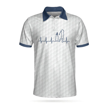 Heartbeat Golfer Golf Polo Shirt Best Gift For Golfers Men's Polo Shirt S-5XL