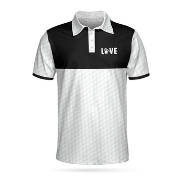 Golf Is My Therapy Black White Golf Love Shirt Golf Shirt Men's Polo Shirt S-5XL