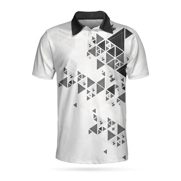 Golf Pattern Black White Best Men's Polo Shirt S-5XL
