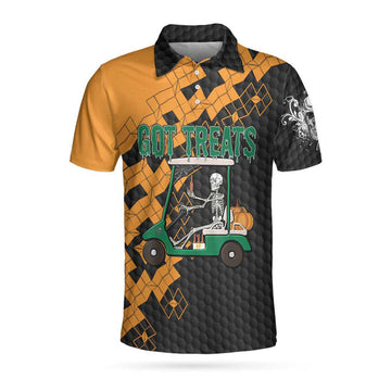 Got Golf And Got Treat Skull Halloween Halloween Gift Men's Polo Shirt S-5XL