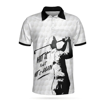 Hit It Find It Golf Polo Cool Gift For Men Men's Polo Shirt S-5XL