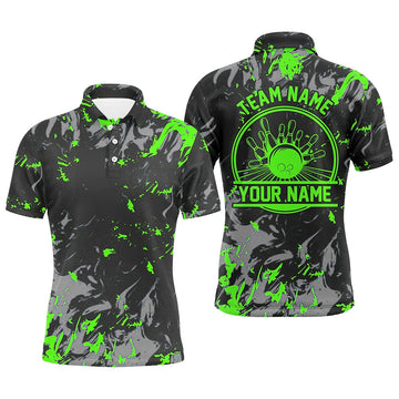 Bowling Polo Shirt For Men Bowling Balls And Pins S-5XL Men's Polo Shirt
