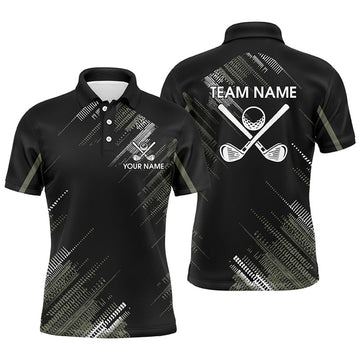 Custom Black Men's Golf Polo Shirts Team Golf Men's Polo Shirt S-5XL