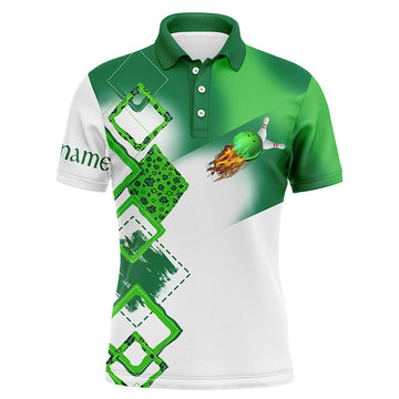 Green Clover Custom St Patrick Day Team Polo Shirt S-5XL Men's Polo Shirt