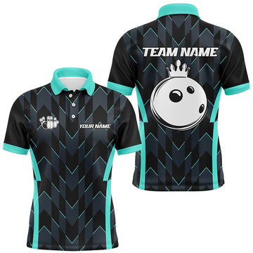 Custom Camo Bowling Jersey Quarter Zip Gift Men's Polo Shirt S-5XL