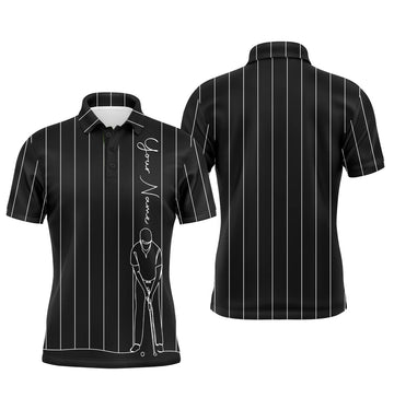 Personalized Golf Polo Shirts Custom Name Tops Men's Polo Shirt S-5XL