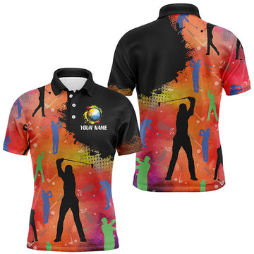 Custom Colorful Golf Shirt Personalized Gift Men's Polo Shirt S-5XL